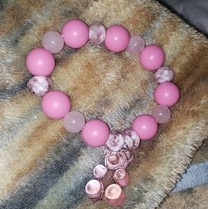 Pink gummy bar braclet